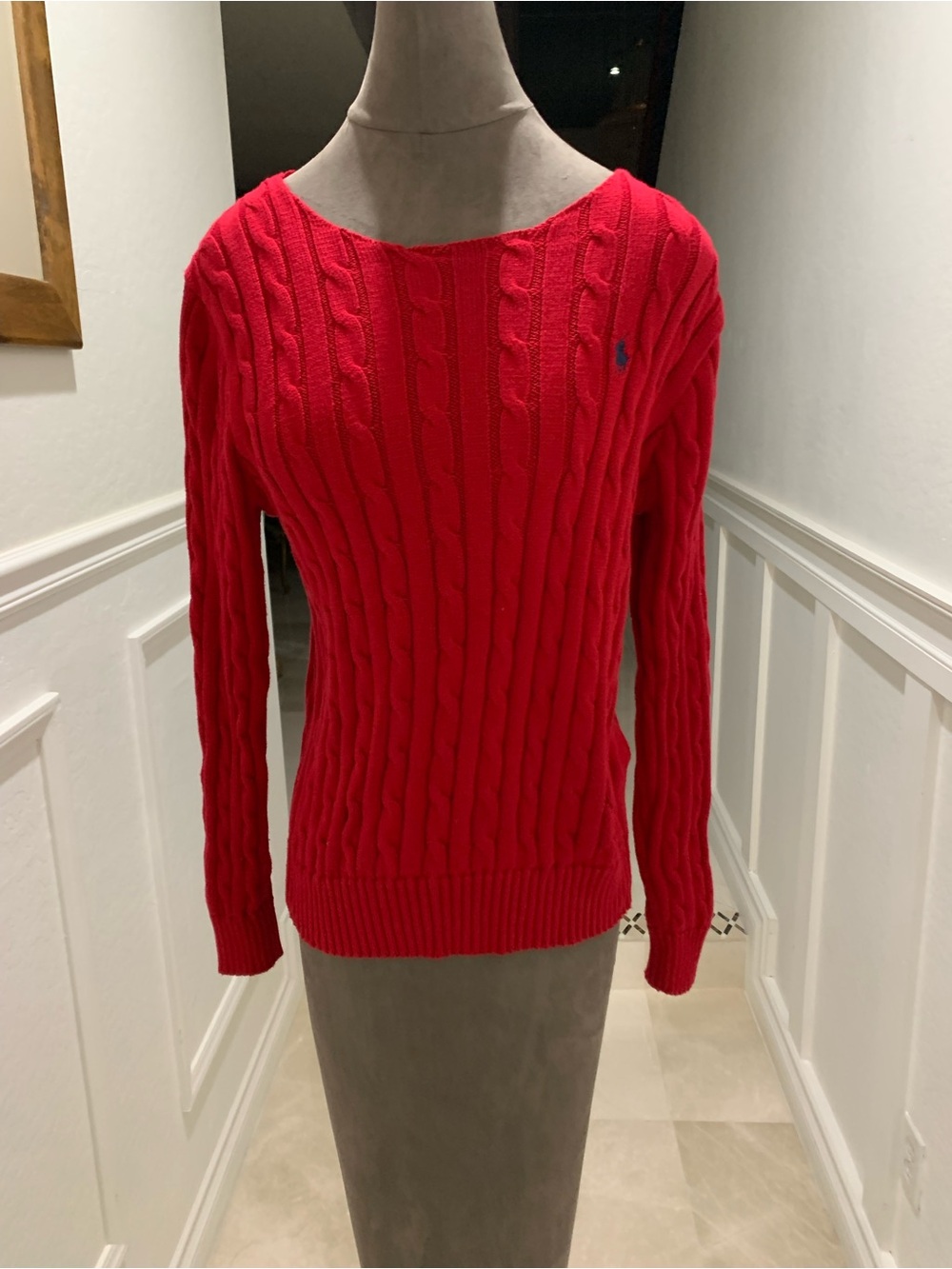 Polo Ralph Lauren The Iconic Cable-Knit Cashmere Sweater Size M